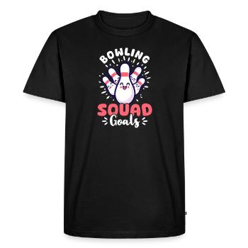 Bowling Équipe de bowling Objectifs - T-shirt Premium bio Homme - noir - Devant - Nico (187cm)