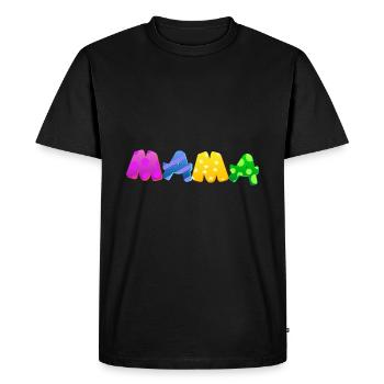 Bébé Parents Enfant Cadeau Dictons Naissance Maman Papa - T-shirt Premium bio Homme - noir - Devant - Nico (187cm)