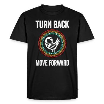 Sankofa Symbol Adinkra Ghana Black - Men's Premium Organic T-Shirt - black - Front - Nico (187cm)