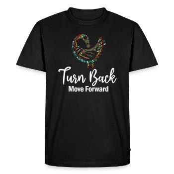 Sankofa Symbol Adinkra Ghana Black - Men's Premium Organic T-Shirt - black - Front - Nico (187cm)