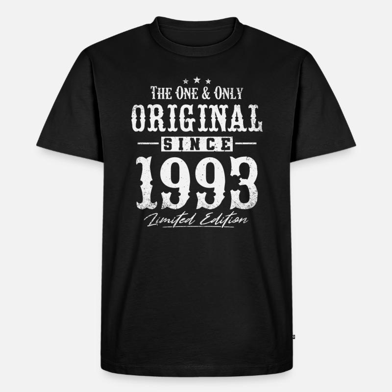 Original seit 1993 - Männer Premium Bio T-Shirt - Schwarz