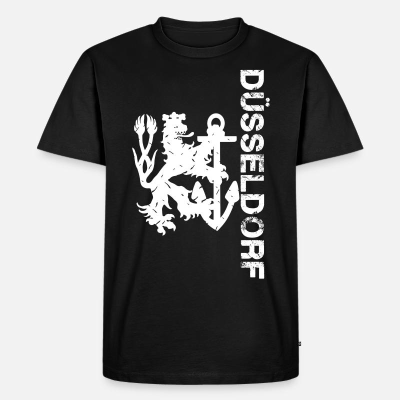 Düsseldorf - Männer Premium Bio T-Shirt - Schwarz