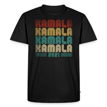 Kamala Harris 2021 - Men's Premium Organic T-Shirt - black - Front - Nico (187cm)