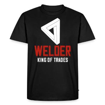 Welder saying for proud metal workers and - Men's Premium Organic T-Shirt - black - Front - Nico (187cm)