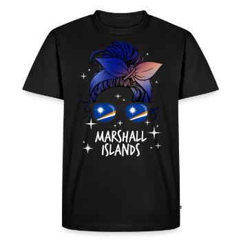 Marshall (Îles) - T-shirt Premium bio Homme - noir - Devant - Nico (187cm)