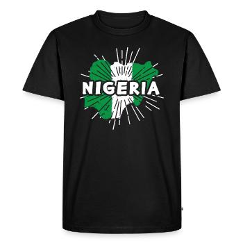 Nigeria - T-shirt Premium bio Homme - noir - Devant - Nico (187cm)