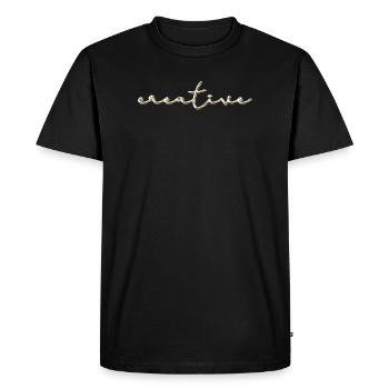 creative - Men's Premium Organic T-Shirt - black - Front - Nico (187cm)