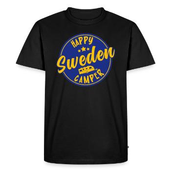 Happy Sweden Camper Caravan Caravan - T-shirt Premium bio Homme - noir - Devant - Nico (187cm)