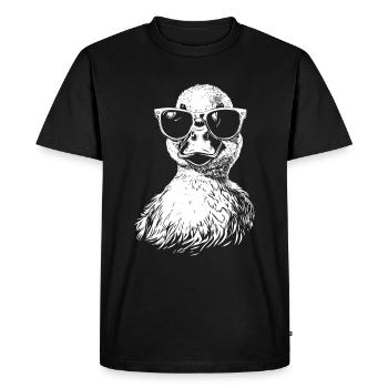 Cool Duck Lunettes de soleil Été Graphique - T-shirt Premium bio Homme - noir - Devant - Nico (187cm)