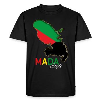 Mada Style Martinique - T-shirt Premium bio Homme - noir - Devant - Nico (187cm)