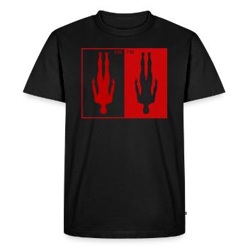 Matin PM - T-shirt Premium bio Homme - noir - Devant - Nico (187cm)