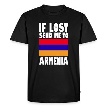 Drapeau de l’Arménie - T-shirt Premium bio Homme - noir - Devant - Nico (187cm)
