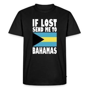 Drapeau des Bahamas - T-shirt Premium bio Homme - noir - Devant - Nico (187cm)