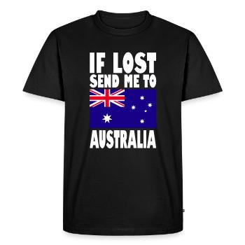 Drapeau de l’Australie - T-shirt Premium bio Homme - noir - Devant - Nico (187cm)