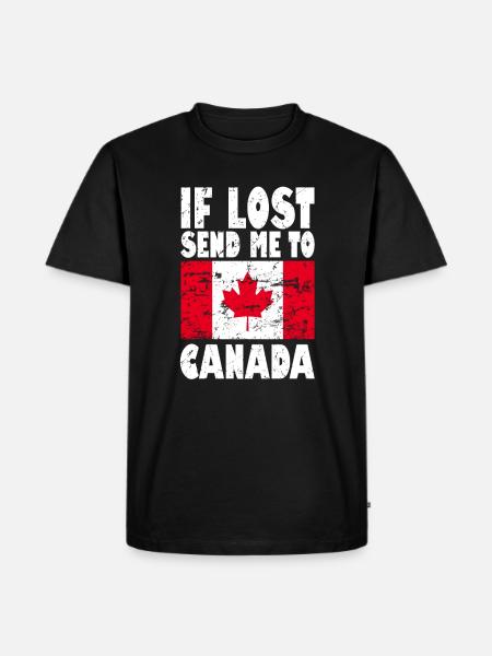 Canada Flag Saying - Men's Premium Organic T-Shirt - black