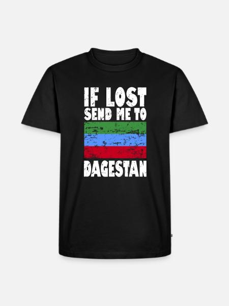 Dagestan Flag Saying - Men's Premium Organic T-Shirt - black