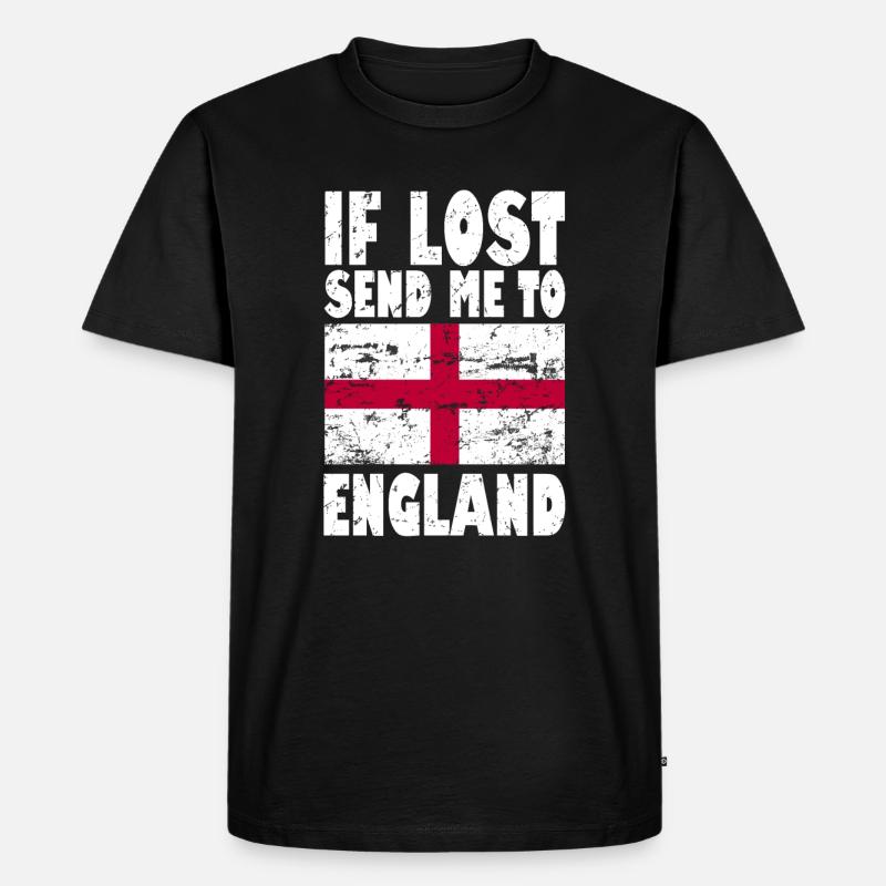 Drapeau de l’Angleterre Disant - T-shirt Premium bio Homme - noir