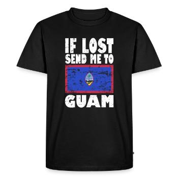 Guam Flag Saying - Men's Premium Organic T-Shirt - black - Front - Nico (187cm)