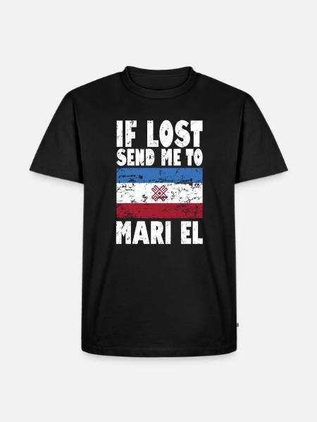Mari El Flag Saying - Men's Premium Organic T-Shirt - black