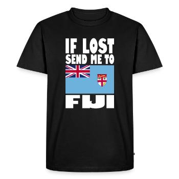 Drapeau des Fidji - T-shirt Premium bio Homme - noir - Devant - Nico (187cm)