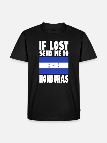 Drapeau du Honduras - T-shirt Premium bio Homme - noir