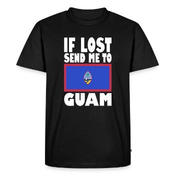 Guam Flag Saying - Men's Premium Organic T-Shirt - black - Front - Nico (187cm)