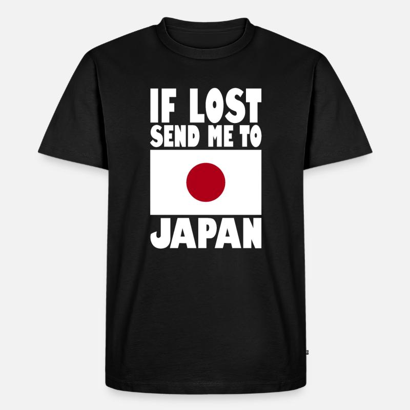 Japan Flagge Spruch - Männer Premium Bio T-Shirt - Schwarz