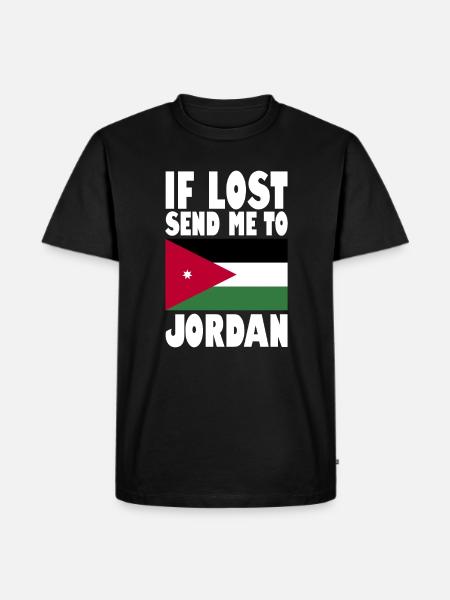 Jordan Flag Saying - Men's Premium Organic T-Shirt - black
