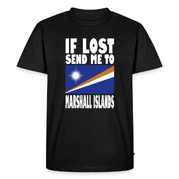 Drapeau des Îles Marshall - T-shirt Premium bio Homme - noir - Devant - Nico (187cm)