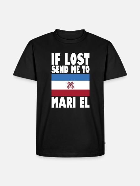Mari El Flag Saying - Men's Premium Organic T-Shirt - black