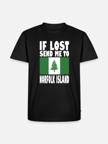 Norfolk Island Flag Saying - Men's Premium Organic T-Shirt - black