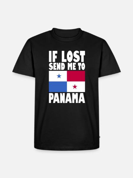 Drapeau du Panama - T-shirt Premium bio Homme - noir