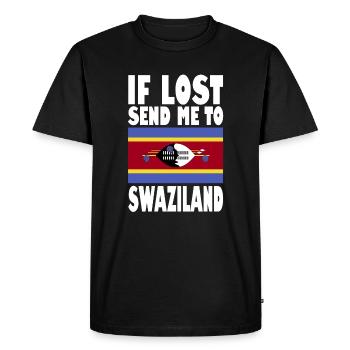 Drapeau du Swaziland - T-shirt Premium bio Homme - noir - Devant - Nico (187cm)