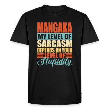 Mangaka Manga Artiste - T-shirt Premium bio Homme - noir - Devant - Nico (187cm)