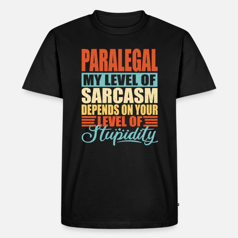 Rechtsanwaltsfachangestellte - Männer Premium Bio T-Shirt - Schwarz