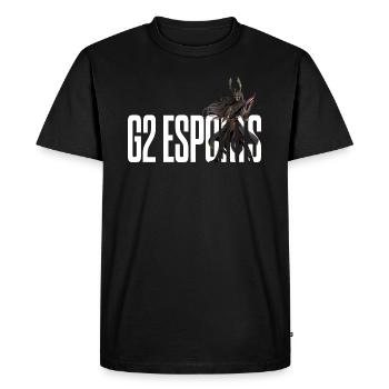 G2 Esports Logo Hel Samurai - Männer Premium Bio T-Shirt - Schwarz - Vorne - Nico (187cm)