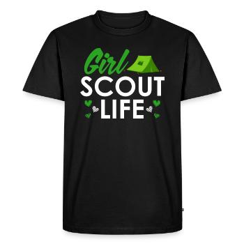 Scout Girl Life - Scouts Girl Scouts - T-shirt Premium bio Homme - noir - Devant - Nico (187cm)