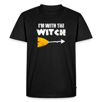 Halloween witch - Men's Premium Organic T-Shirt - black - Front - Nico (187cm)