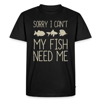 aquarium - T-shirt Premium bio Homme - noir - Devant - Nico (187cm)
