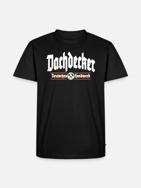 Dachdecker Deutsches Handwerk - Männer Premium Bio T-Shirt - Schwarz