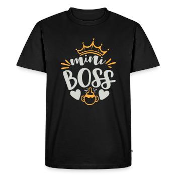 petit Patron - T-shirt Premium bio Homme - noir - Devant - Nico (187cm)