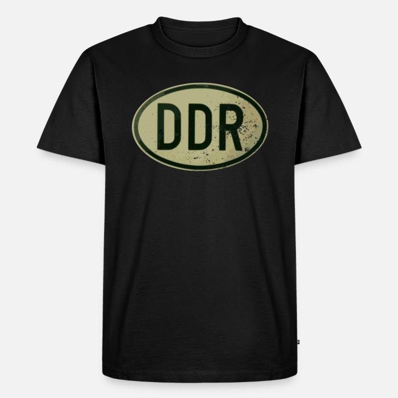 DDR - Retro - Ostalgie - Männer Premium Bio T-Shirt - Schwarz
