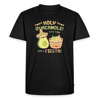 Mignon avocat Saint Guacomole Cinco De Mayo Fiesta - T-shirt Premium bio Homme - noir - Devant - Nico (187cm)
