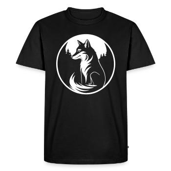 Fox - Men's Premium Organic T-Shirt - black - Front - Nico (187cm)