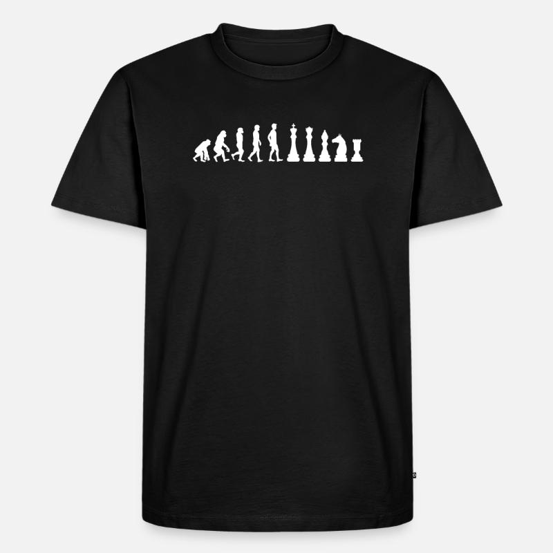Schach - Männer Premium Bio T-Shirt - Schwarz