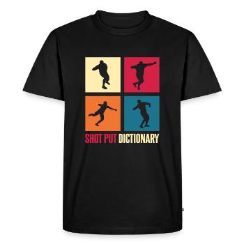 Kugelstossen Lexikon - Männer Premium Bio T-Shirt - Schwarz - Vorne - Nico (187cm)