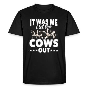Cadeau de vaches - T-shirt Premium bio Homme - noir - Devant - Nico (187cm)