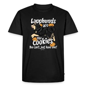 lapphundcookies4 - Men's Premium Organic T-Shirt - black - Front - Nico (187cm)