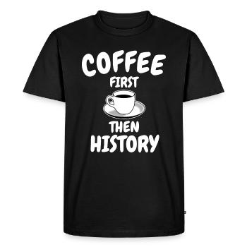 History Teacher History Historian - Men's Premium Organic T-Shirt - black - Front - Nico (187cm)