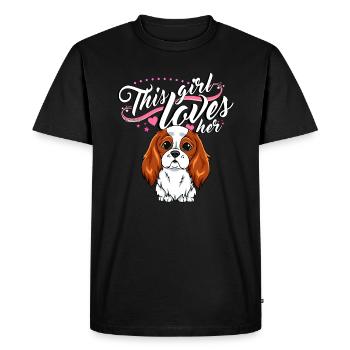 Cavalier Girl 3 - T-shirt Premium bio Homme - noir - Devant - Nico (187cm)